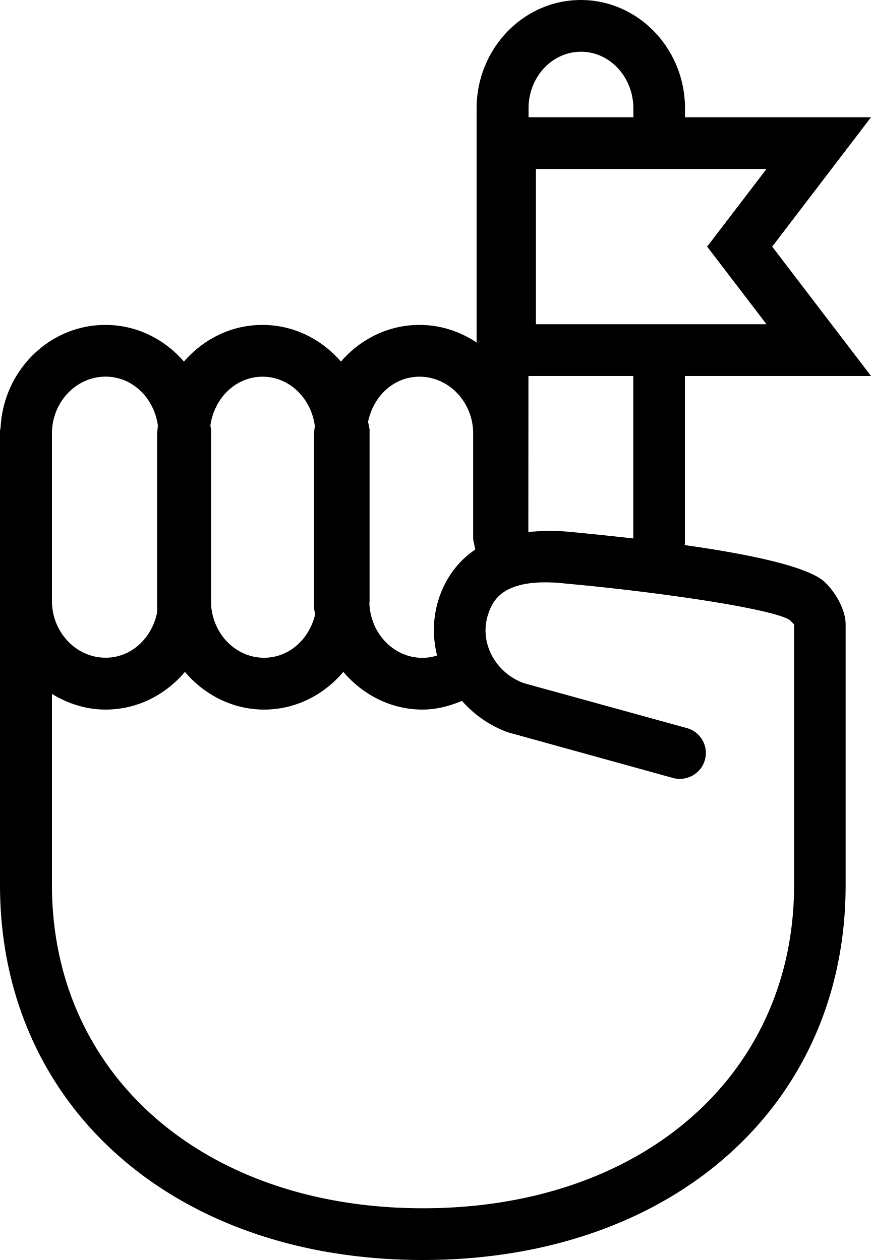 Hand Finger With A Ribbon Sketch Drawing Svg Free Vectors